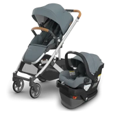 Cruz® V3 + Mesa® V3 Travel System - Stone Blue
