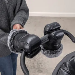 CozyHandmuffs Luxe - Onyx Nylon