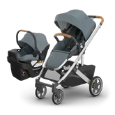 Cruz® V3 + Aria® V2 Travel System - Stone Blue