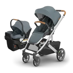 Cruz® V3 + Aria® V2 Travel System - Stone Blue