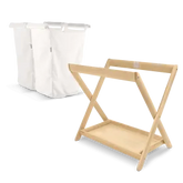 Bassinet Stand & Hamper Insert Bundle - Grey
