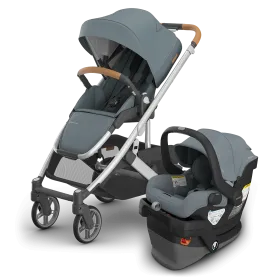 Cruz® V3 + Mesa® V3 Travel System  - Stone Blue