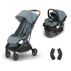 Minu® V3 + Mesa® V3 Travel System - Stone Blue