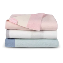 Knit Blanket - Blue Color Block