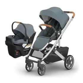 Cruz® V3 + Aria® V2 Travel System - Stone Blue