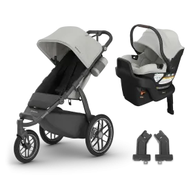 Ridge® V2 + Aria® V2 Travel System - Pearl Grey