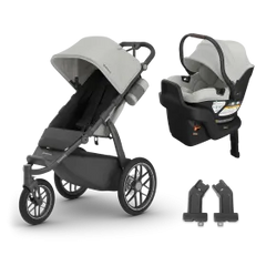 Ridge® V2 + Aria® V2 Travel System - Pearl Grey
