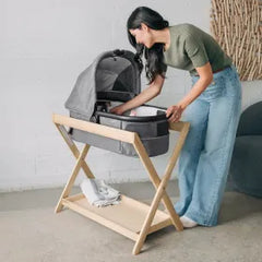 Bassinet Stand & Hamper Insert Bundle - Grey